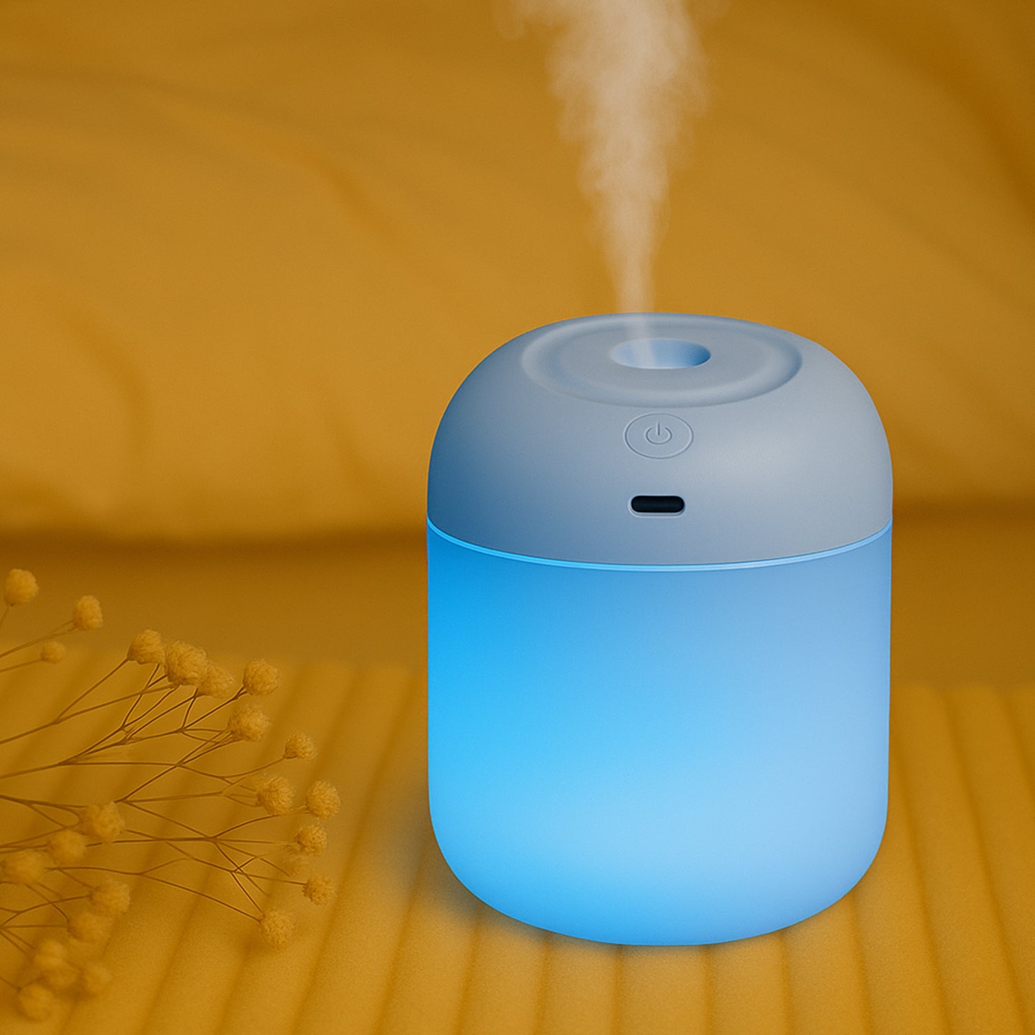 Portable Mini USB Humidifier with Light, Cool Mist & Essential Oil Diffuser (250ML) Portable Mini USB Humidifier with Light, Cool Mist & Essential Oil Diffuser (250ML)